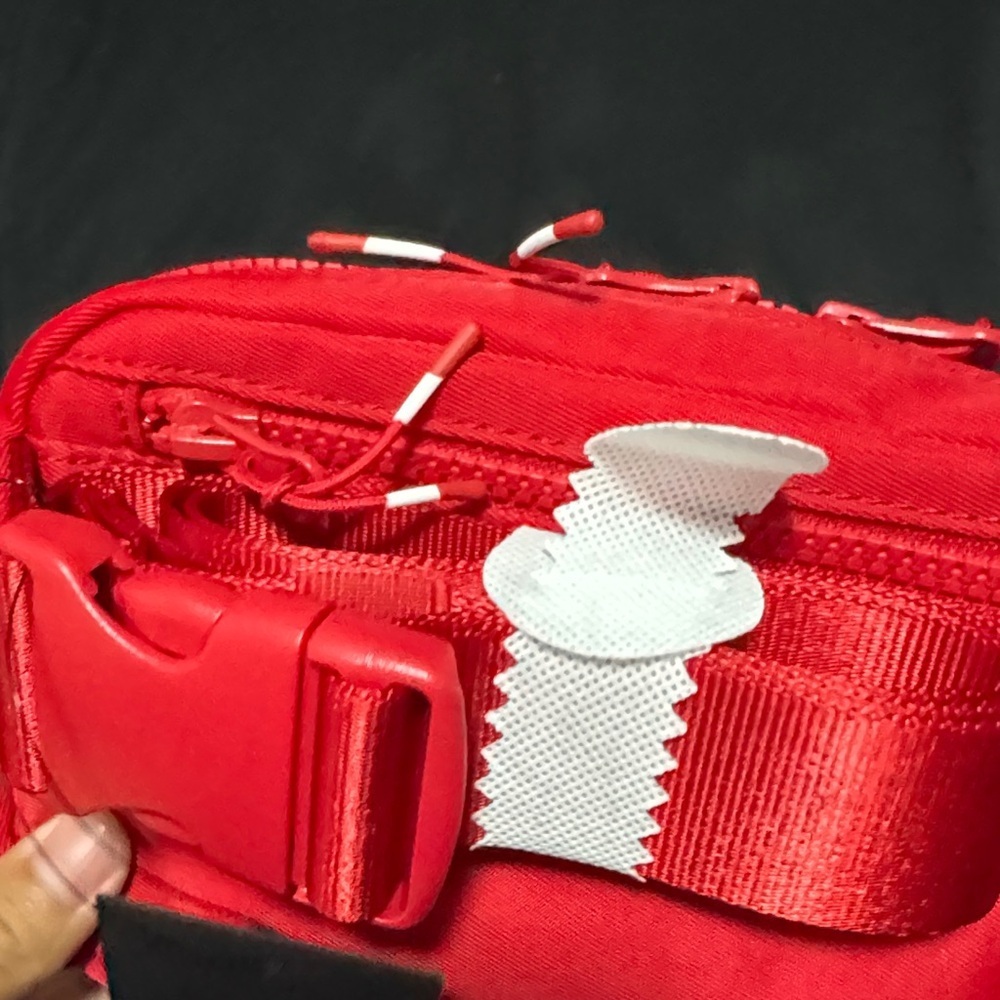 Fabletics Red Zip Travel Pouch Bag | New With Tags - Picture 7 of 13